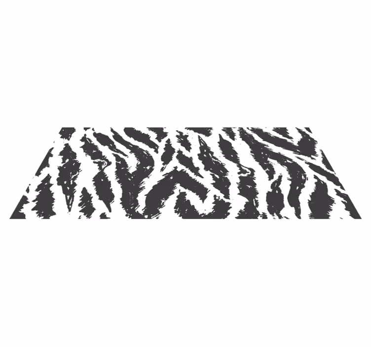Tapis vinyle animal concept de rayures zébrées - TenStickers