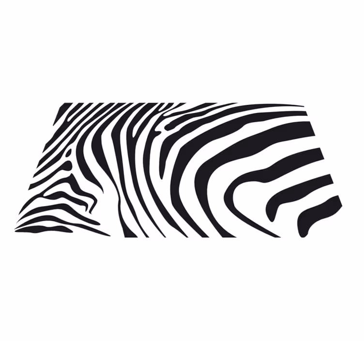 Tapis vinyle animal rayures de zèbre - TenStickers