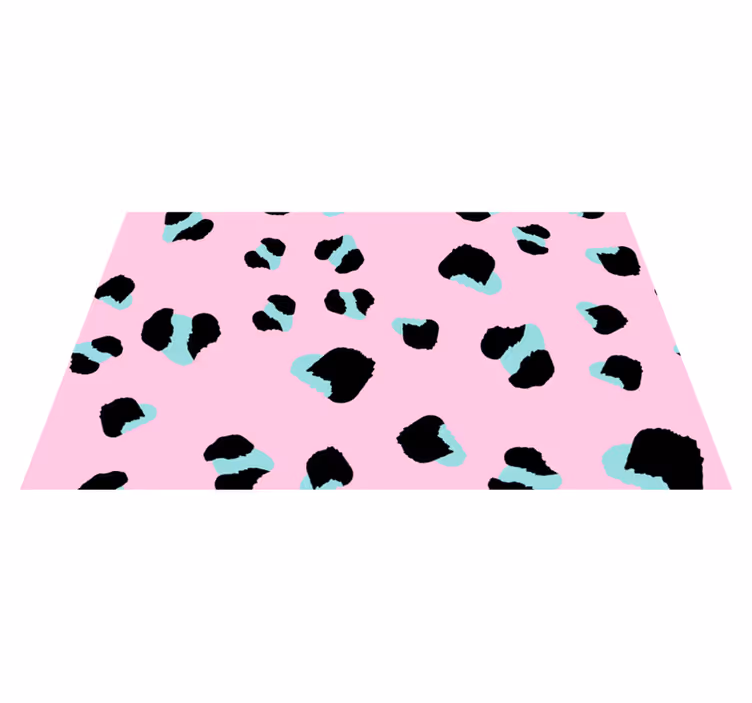 Tapis vinyle animal taches de léopard audacieuses - TenStickers