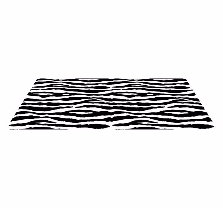 Tapis vinyle animal rayures zébrées chics - TenStickers