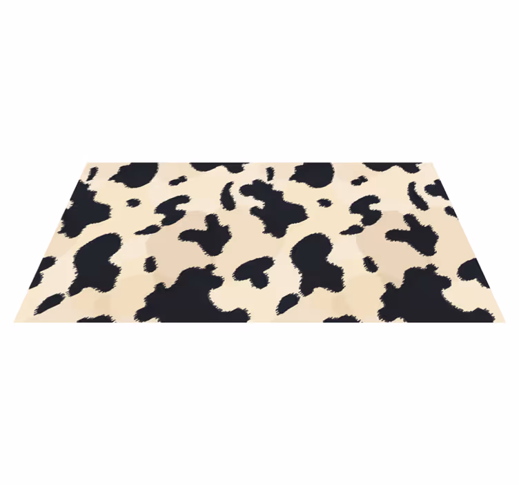 Tapis vinyle animal motif de taches de vache - TenStickers