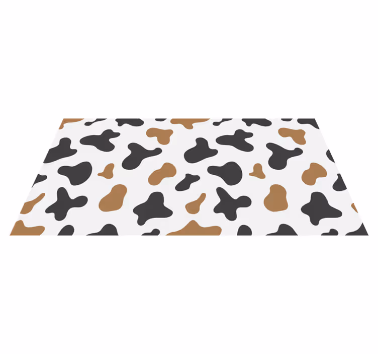Tapis vinyle animal imprimé peau de vache - TenStickers
