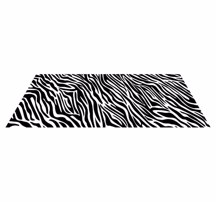 Tapis vinyle animal style à rayures zébrées - TenStickers
