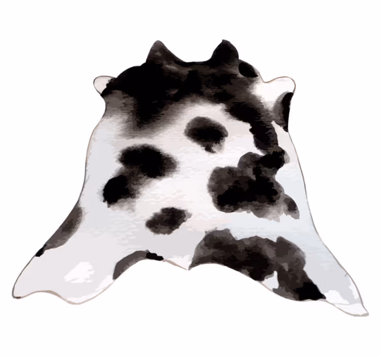 Tapis vinyle animal idée peau de vache - TenStickers