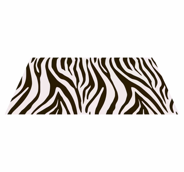 Tapis vinyle animal motif rayures de zèbre - TenStickers