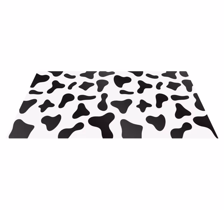 Tapis vinyle animal taches de vache - TenStickers