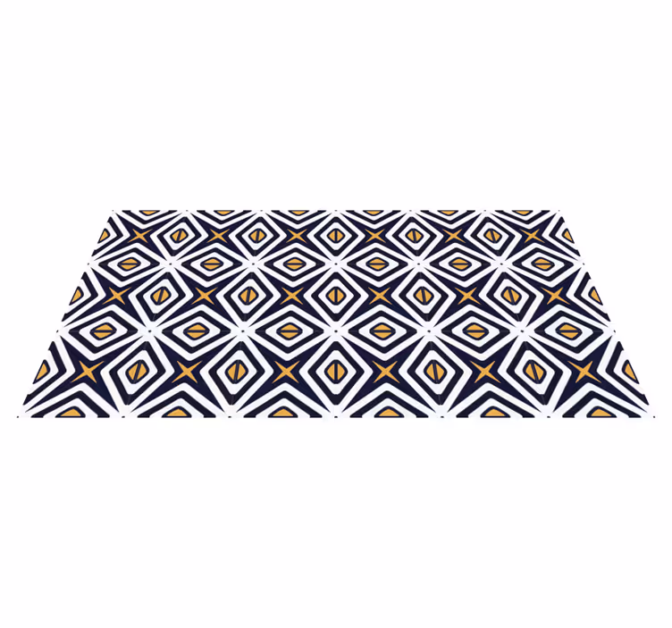 Tapis vinyles géométriques motif en forme de losange - TenStickers