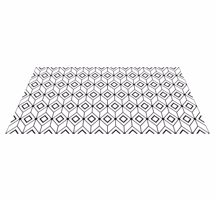 Tapis vinyles géométriques éléments de diamant modernes - TenStickers