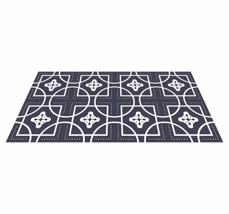 Tapis vinyles géométriques jeu de formes - TenStickers