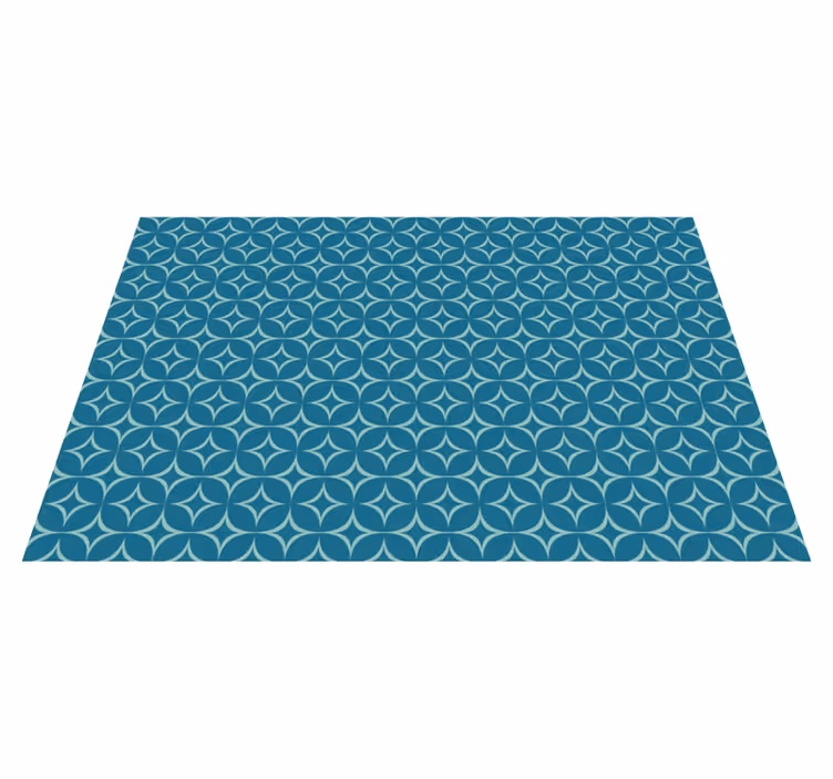 Tapis vinyles géométriques motif circulaire - TenStickers