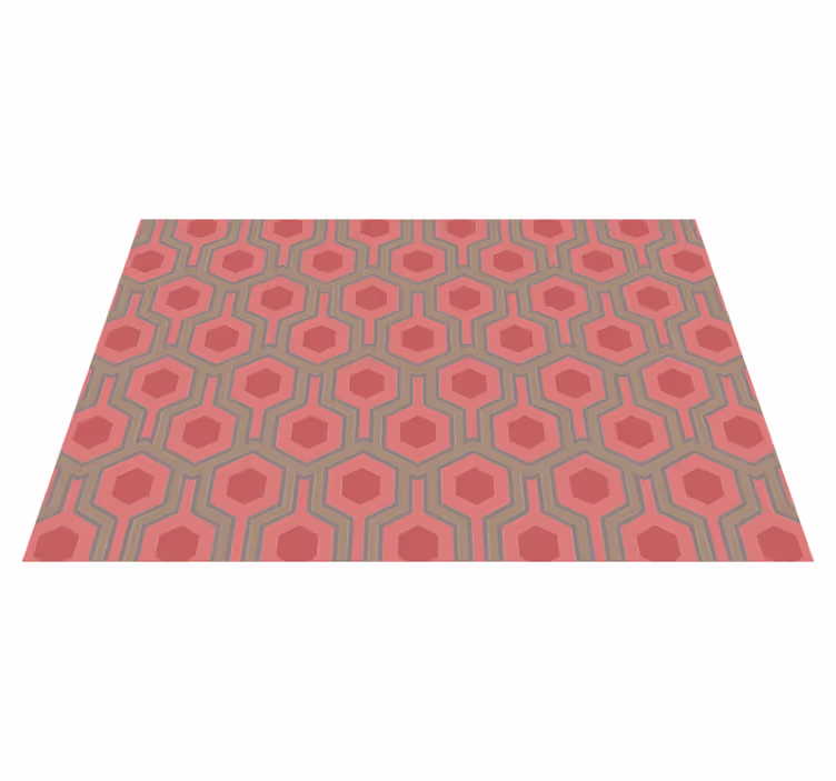 Tapis vinyles géométriques configuration en nid d'abeille - TenStickers