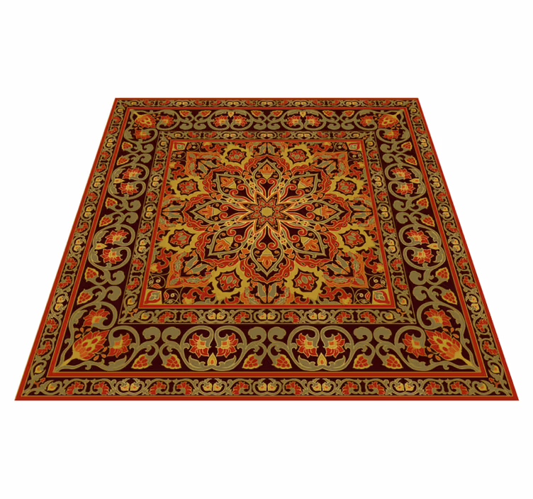 Tapis mosaique vinyle art des motifs complexes - TenStickers