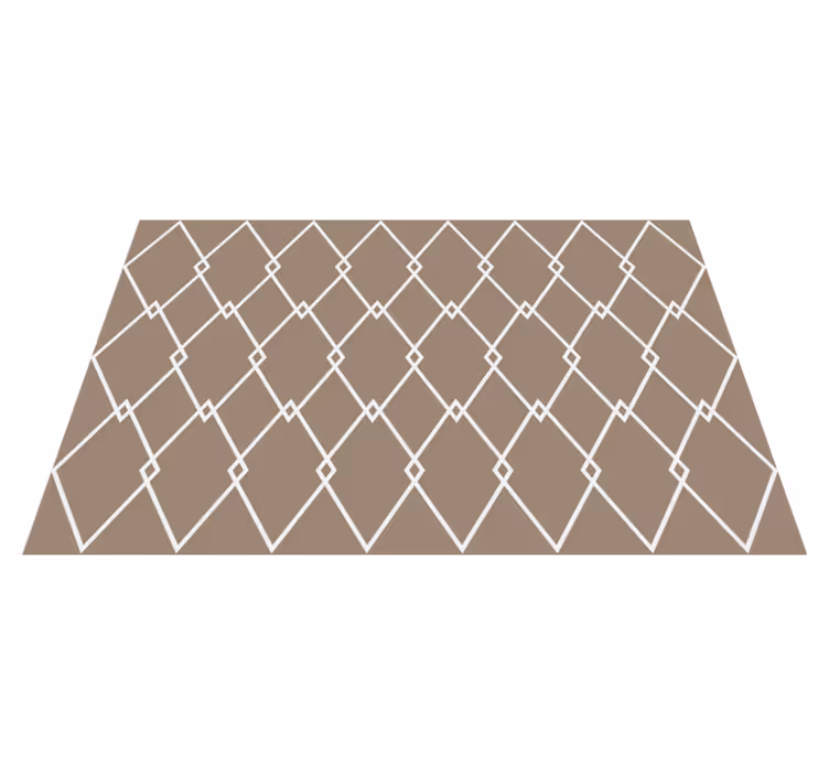 Tapis vinyles géométriques diamants entrecroisés - TenStickers