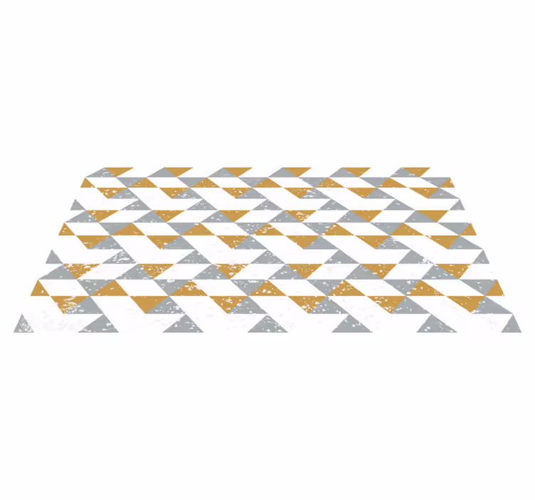 Tapis vinyles géométriques motif de triangle diagonal - TenStickers