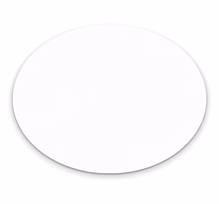 Tapis vinyle rond style circulaire épuré - TenStickers