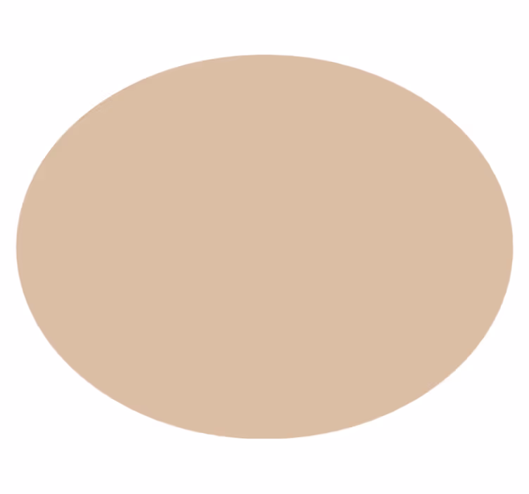 Tapis vinyle rond teinte beige douce - TenStickers