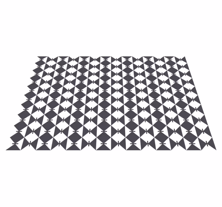 Tapis vinyles géométriques motif diamant moderne - TenStickers