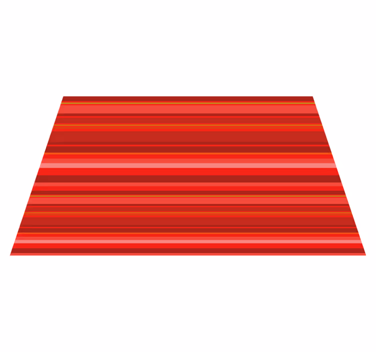 Tapis vinyle rayures motif rouge vif - TenStickers