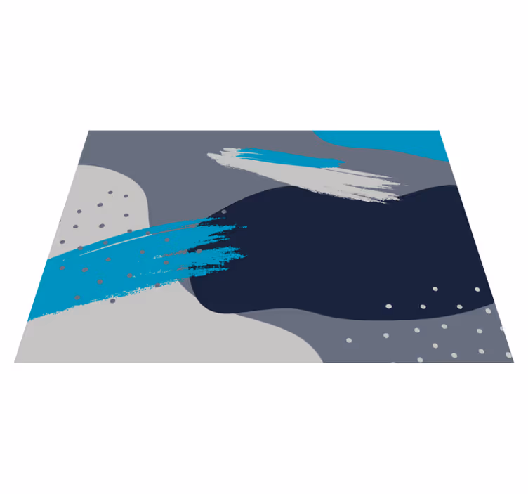 Tapis vinyle design moderne motif d'éclaboussures abstrait - TenStickers