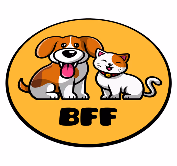 Tapis vinyle chambre bébé meilleurs compagnons animaux - TenStickers