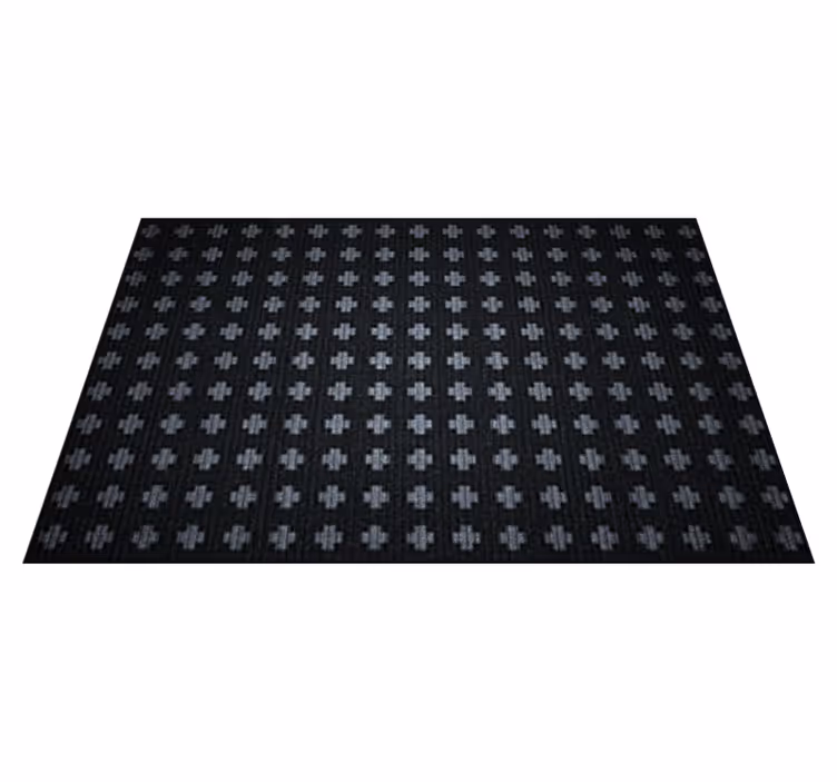 Tapis vinyle minimaliste disposition croisée entrecroisée - TenStickers