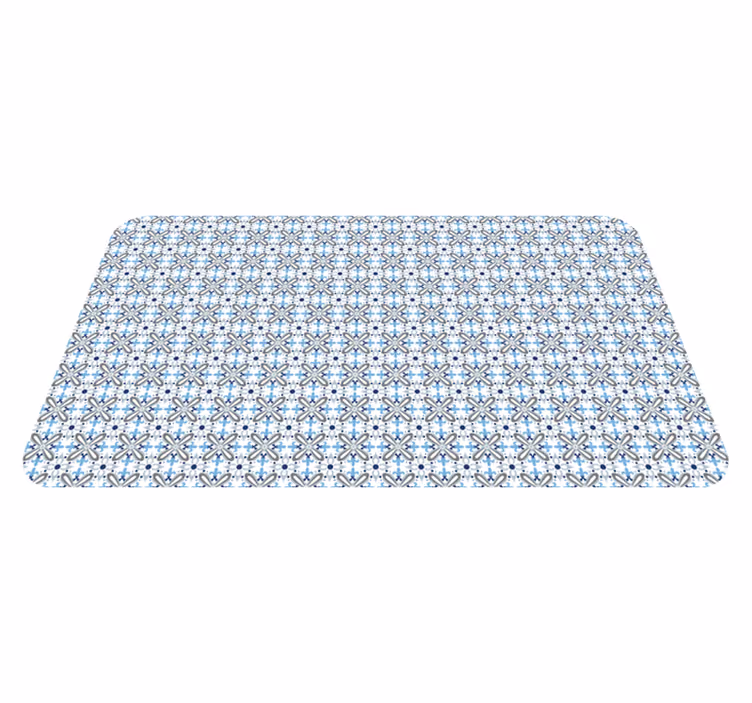 Tapis mosaique vinyle arrangement élégant d'azur - TenStickers