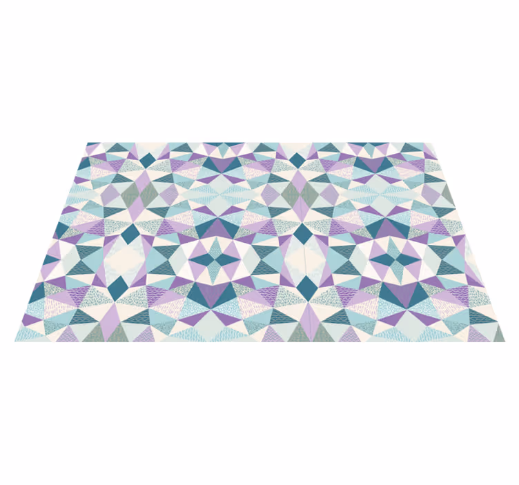 Tapis vinyles géométriques géométrie colorée - TenStickers