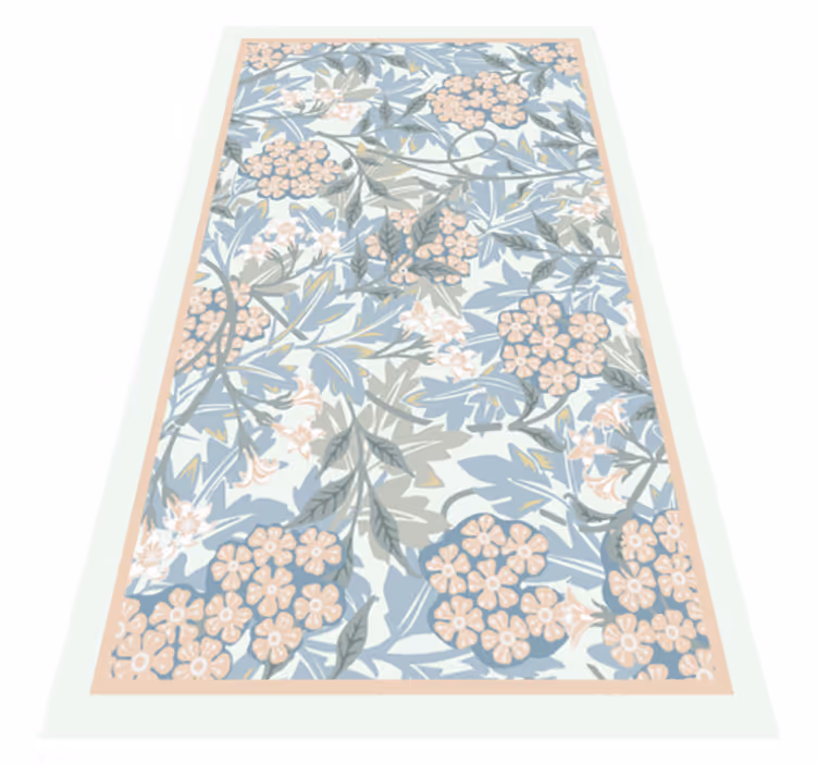 Tapis vinyle fleurs et plantes style botanique floral - TenStickers