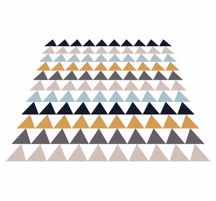 Tapis vinyles géométriques effets de motifs triangulaires - TenStickers