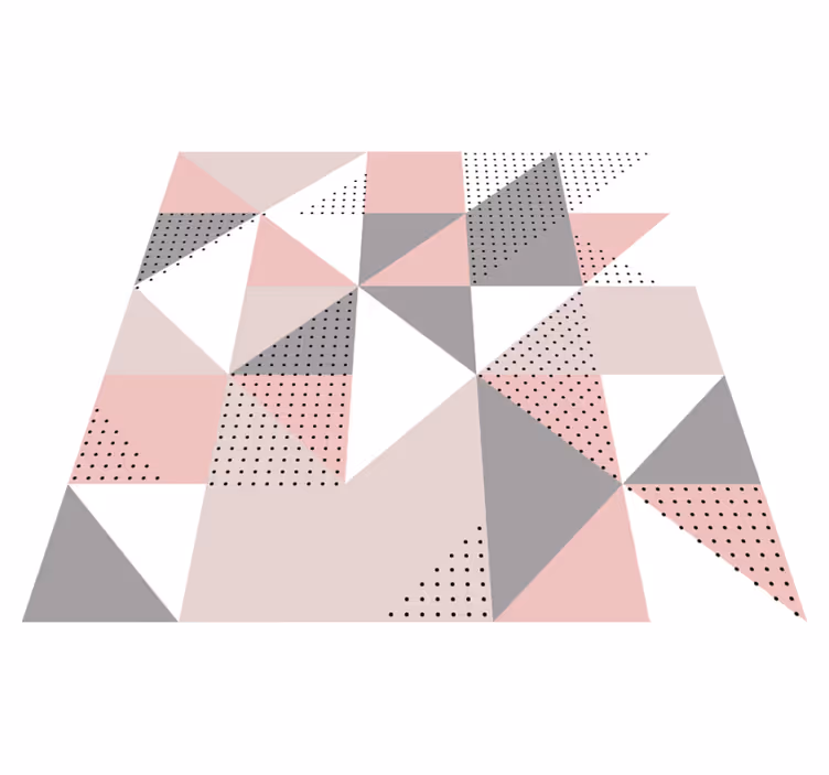 Tapis vinyles géométriques segments de couleur triangulaires - TenStickers
