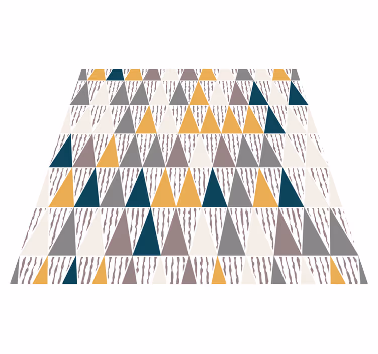 Tapis vinyles géométriques segments de teinte triangulaires - TenStickers