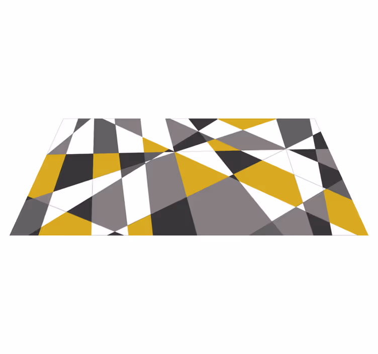 Tapis vinyles géométriques motifs triangulaires audacieux - TenStickers