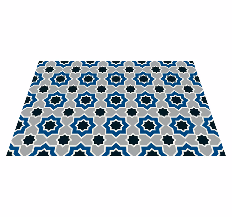 Tapis vinyle cuisine motif géométrique islamique - TenStickers