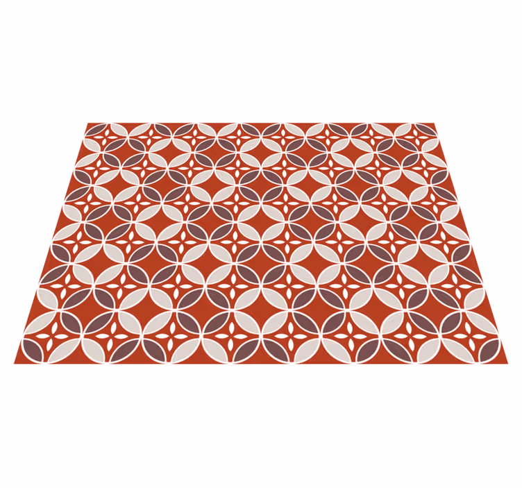 Tapis mosaique vinyle mélange de motifs artistiques - TenStickers