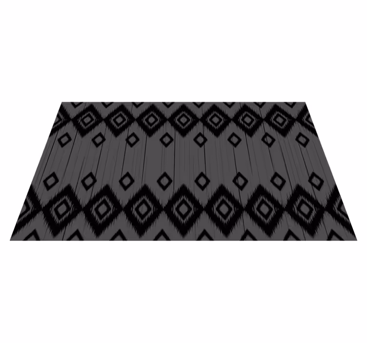 Tapis vinyle cuisine conception de diamant noir - TenStickers