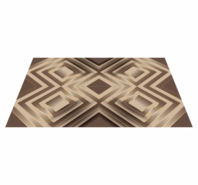 Tapis vinyle cuisine composition géométrique élégante - TenStickers