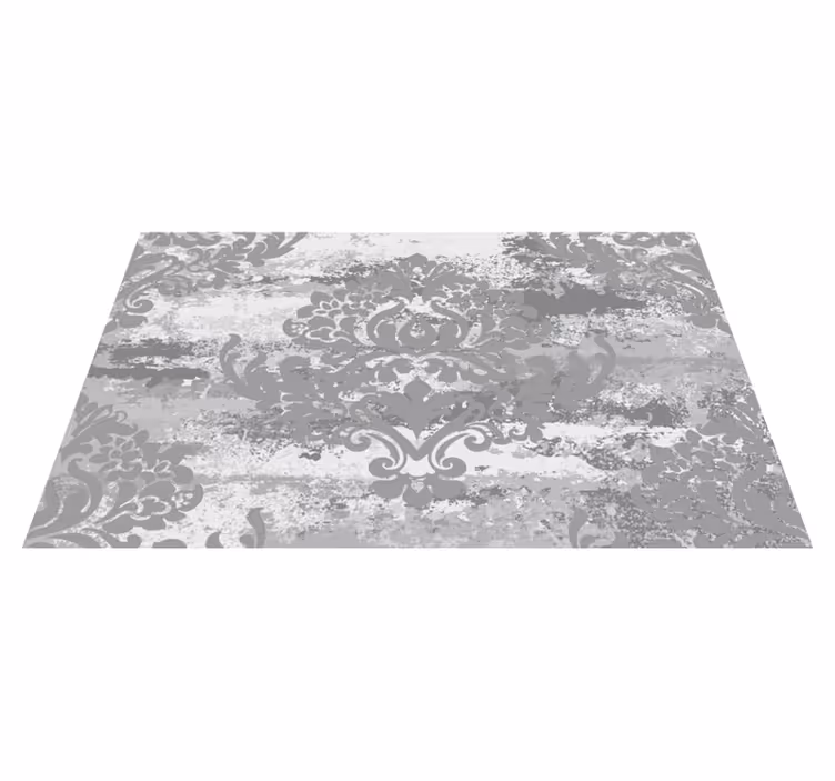 Tapis vinyle marbre tourbillons gris élégants - TenStickers