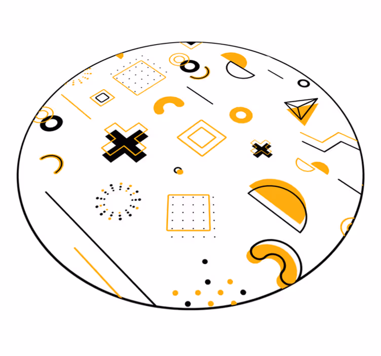 Tapis vinyles géométriques formes mathématiques modernes - TenStickers