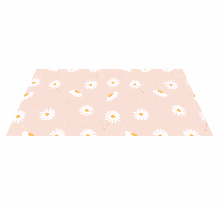 Tapis vinyle fleurs et plantes arrangement floral marguerite - TenStickers