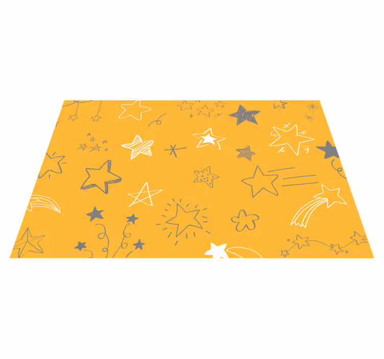 Tapis vinyle étoile motifs de nuit étoilée - TenStickers