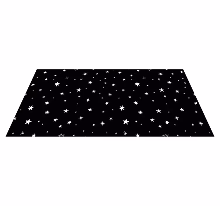 Tapis vinyle étoile motivation du soir céleste - TenStickers