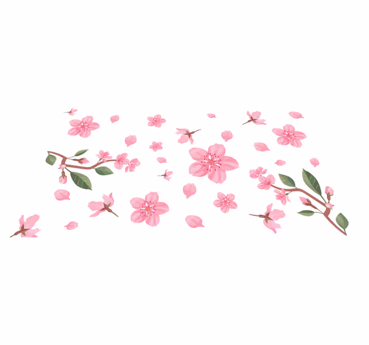 Tapis vinyle fleurs et plantes motif floral de roses - TenStickers