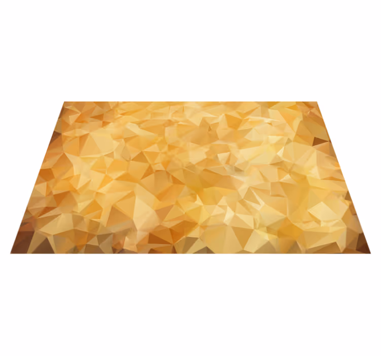 Tapis vinyles géométriques motif doré - TenStickers