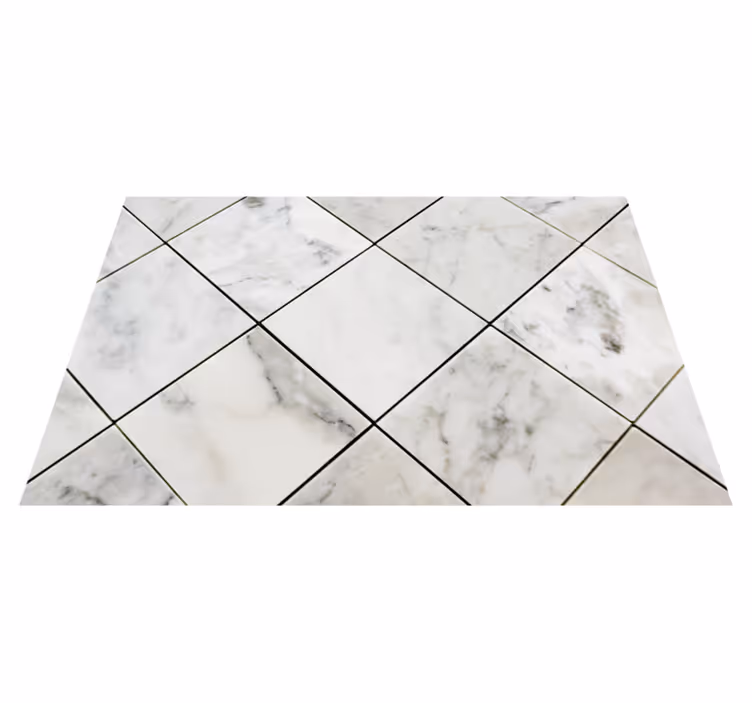Tapis vinyle marbre motif gris élégant - TenStickers
