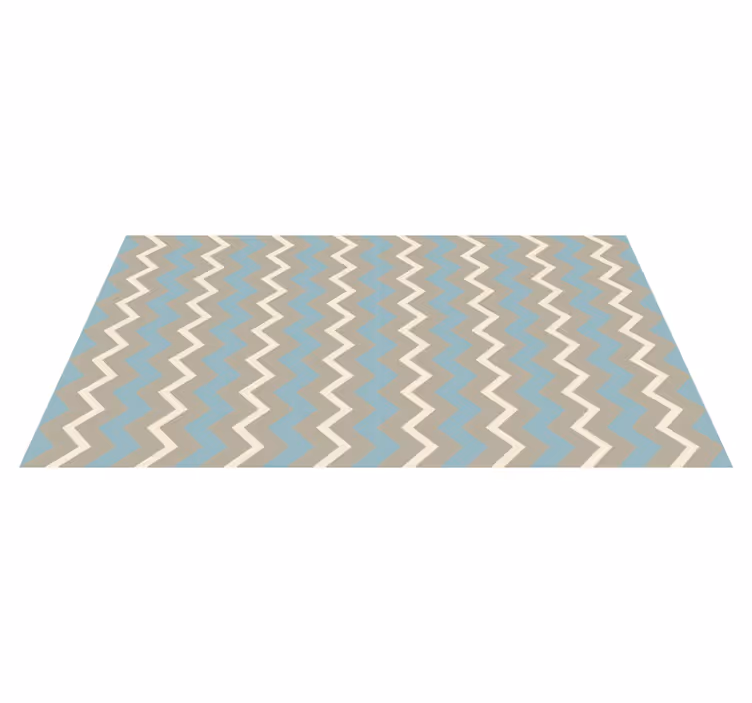 Tapis vinyle rayures style motif à chevrons - TenStickers
