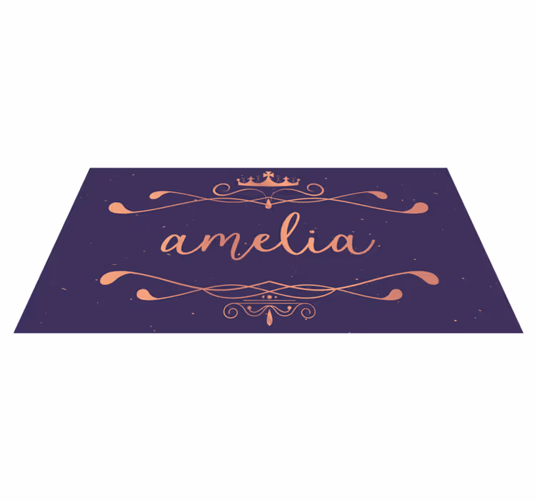 Tapis vinyle personnalisé avec nom personnalisé - TenStickers