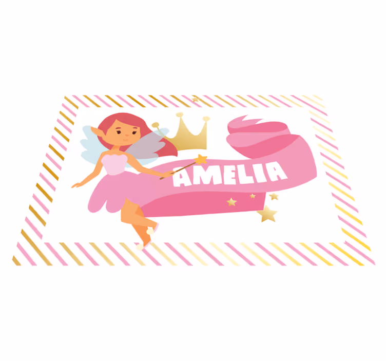 Tapis vinyle autres tapis princesse fée personnalisée - TenStickers