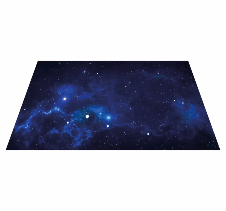 Tapis vinyle étoile scène de nébuleuse cosmique - TenStickers