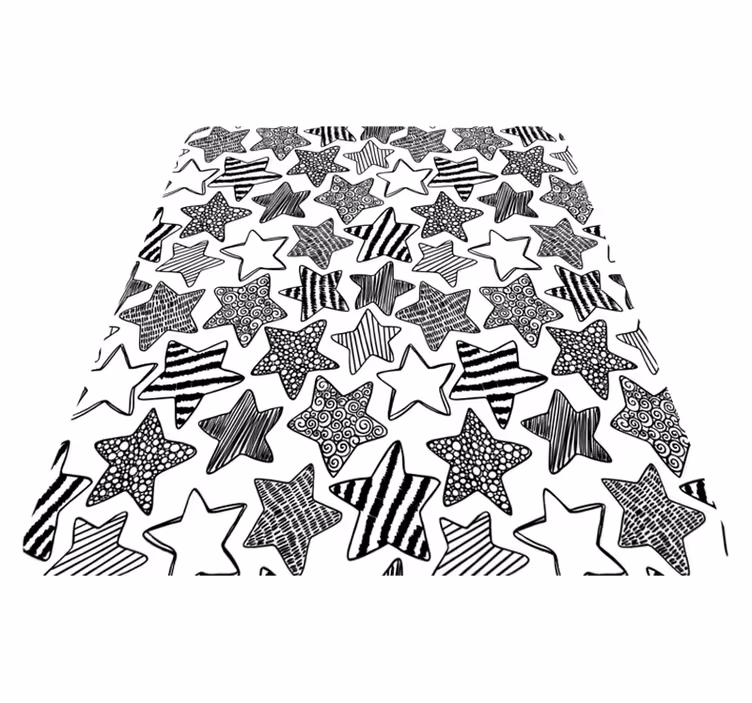 Tapis vinyle chambre bébé motif étoile élégant - TenStickers