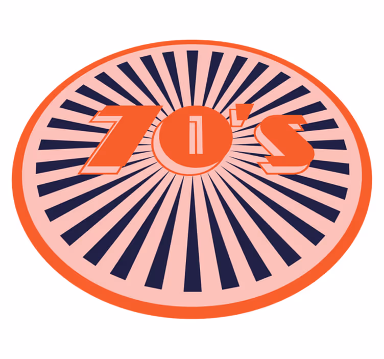 Tapis vinyle rétro esthétique rétro des années 70 - TenStickers